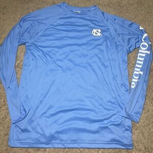 Columbia PFG Men's North Carolina Long Sleeve Fishing Shirt Size XL Blue